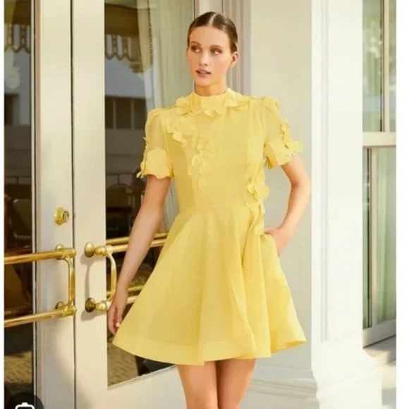 Antonio Melani sz 2 Iris floral dress in Sunshine nwt - Picture 2 of 8